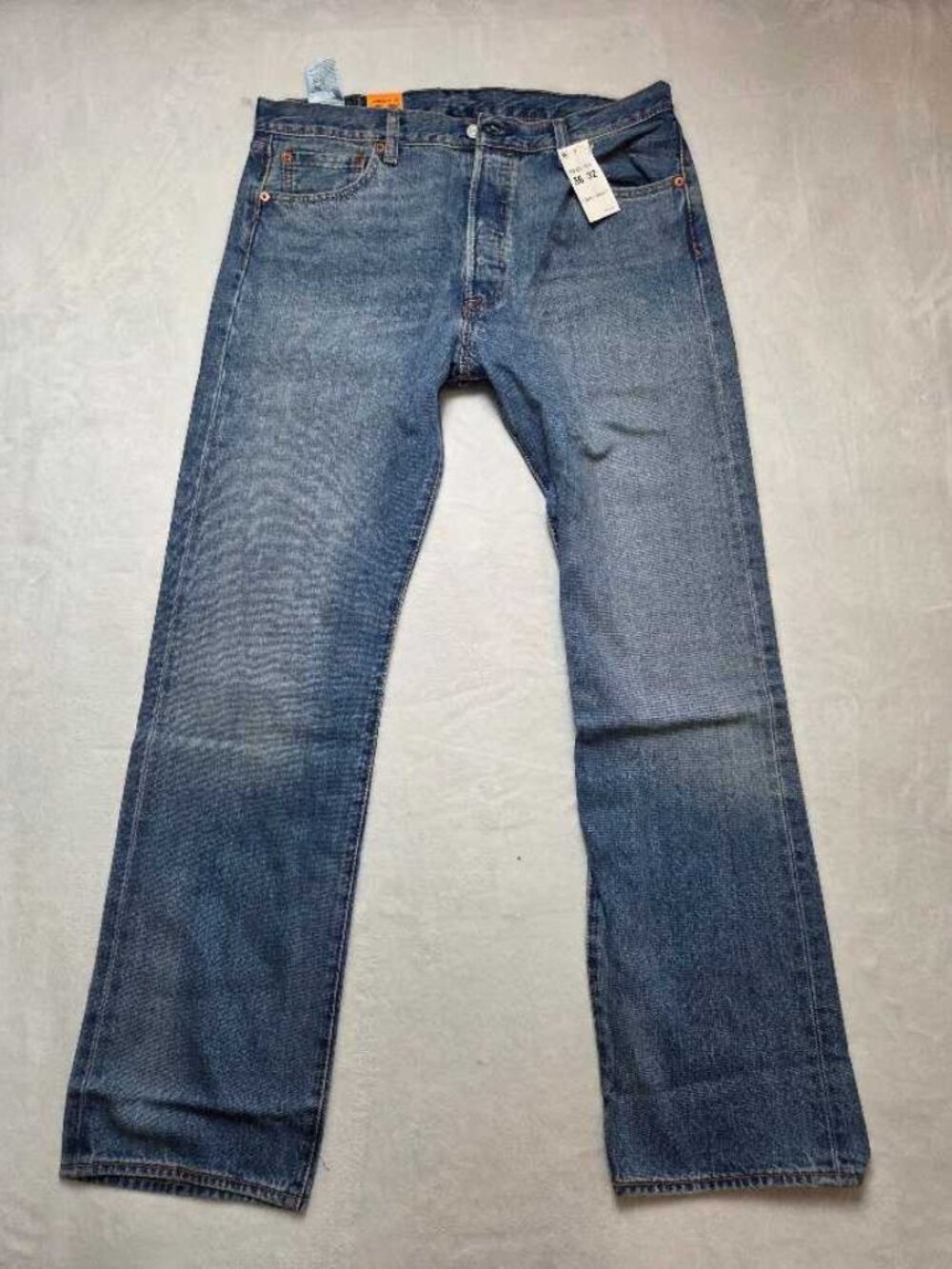 New 36x32 Levi's 501 Original Fit straight leg jeans in Down at the Club denim